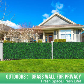 Grooy Boxwood Roll dense, realistic panel for fence covering.