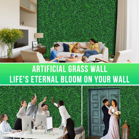 Grooy Boxwood Roll UV-resistant greenery for outdoor use.