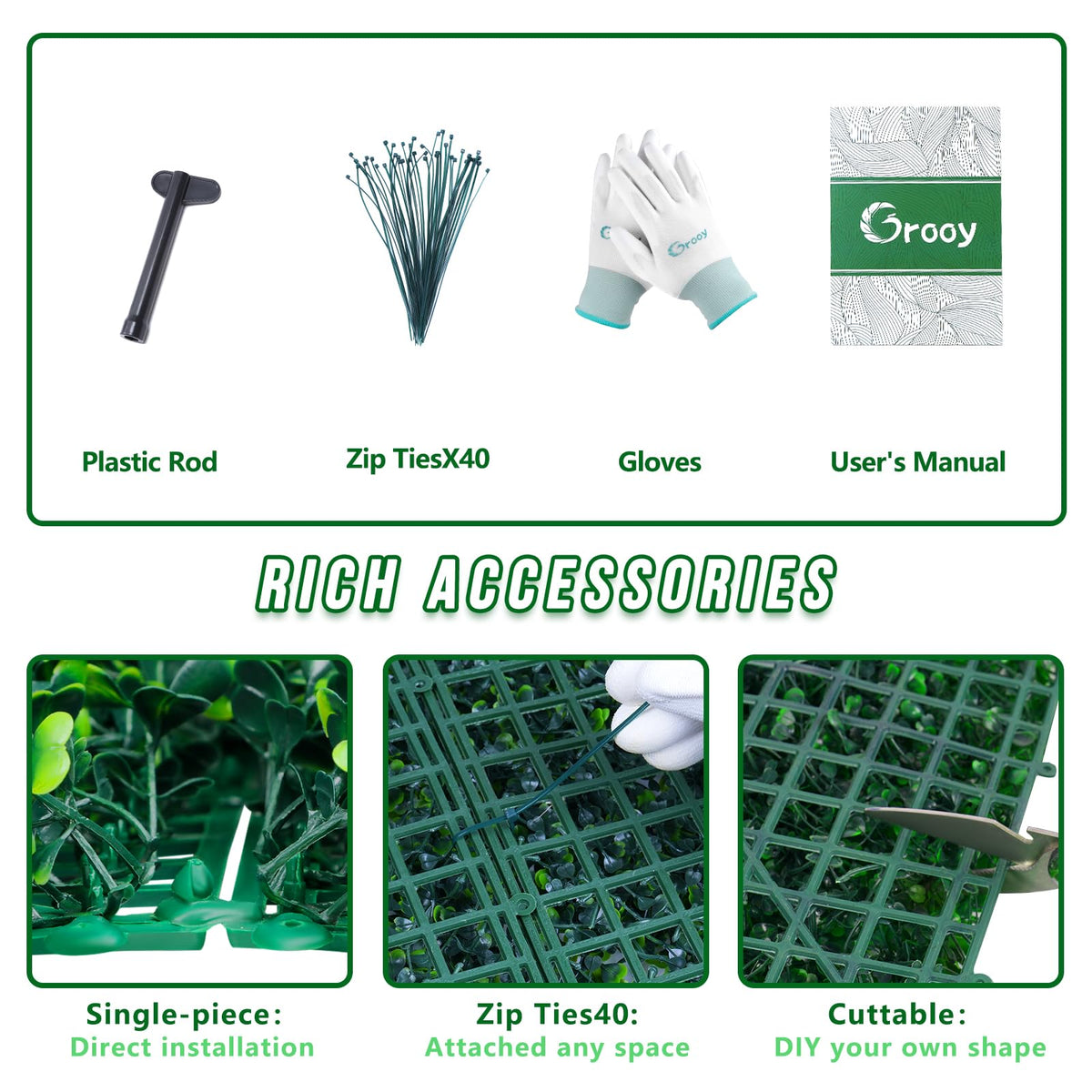 Grooy UV-protected greenery resists outdoor weather