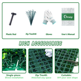Grooy UV-protected greenery resists outdoor weather