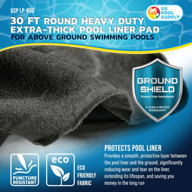Ground Shield liner protection pad adds a protective layer under the liner
