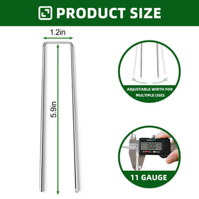 Grovellis garden hose stake keeps irrigation lines in place