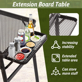 Grovind setup on the beach for convenient outdoor dining.