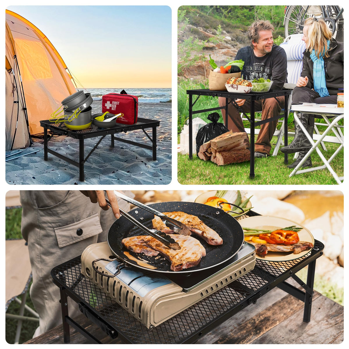 Grovind versatile indoor/outdoor table ideal for picnics and caravans.