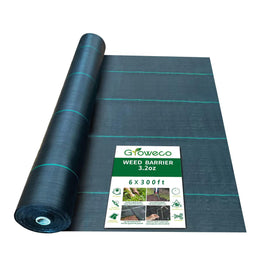 Groweco driveway fabric unrolled for heavy-duty weed barrier