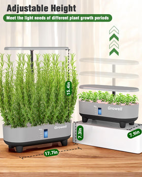 Growell auto timer modes illustrate simple control and scheduling for plants.