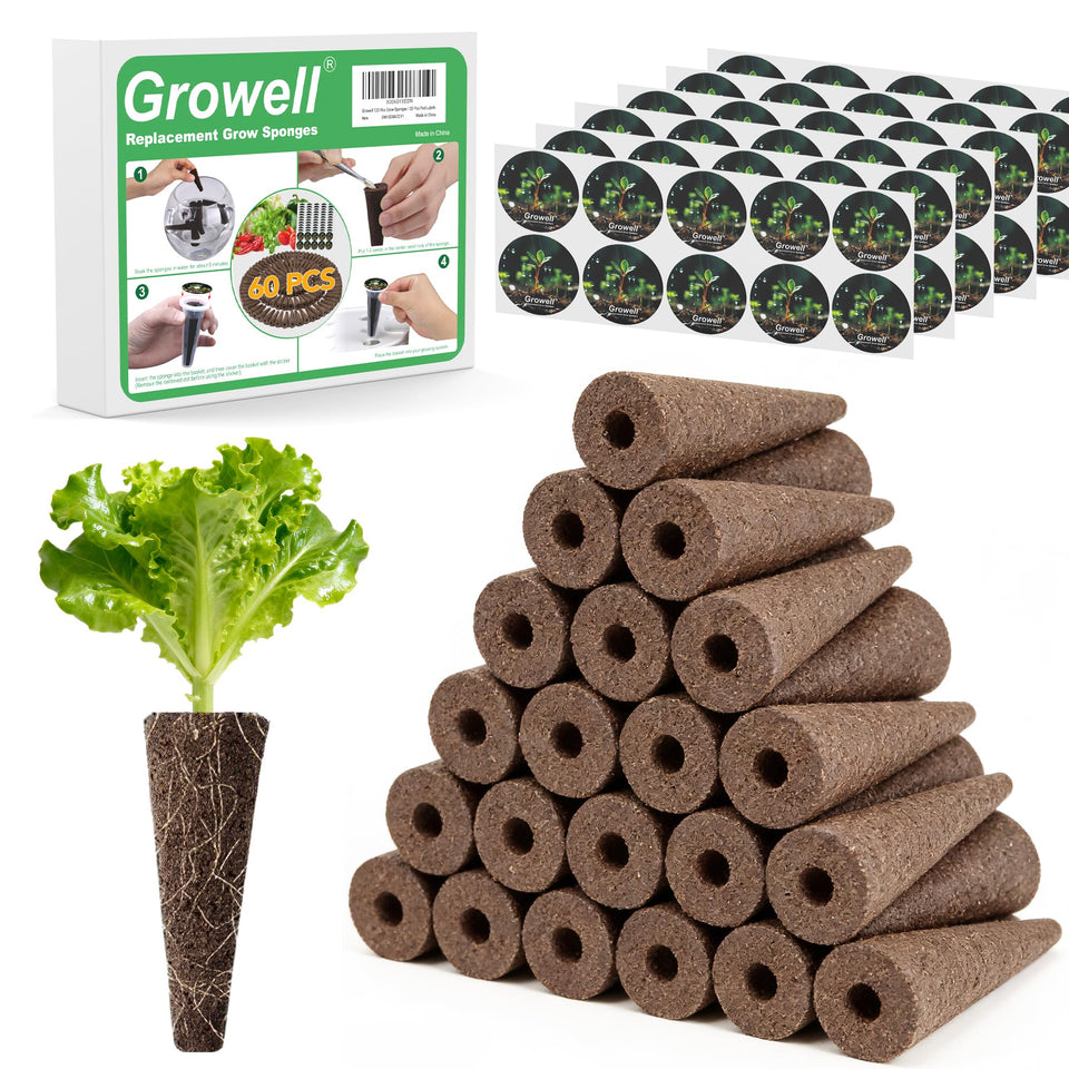 Growell hydroponic pods kit cover showing organized packaging for quick setup.