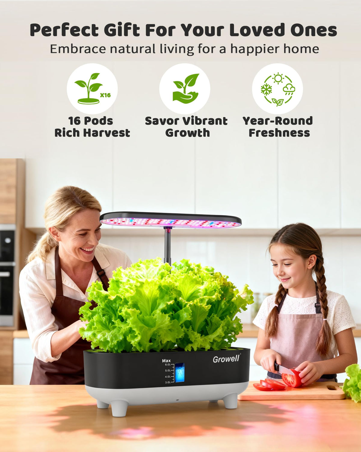 Growell hydroponics all-in-one kit ideal for beginners and urban growers.