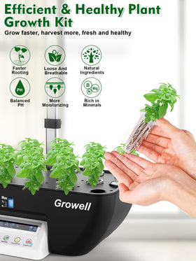Growell Seed Pod Kit A&B nutrients deliver balanced feed for robust plant development.