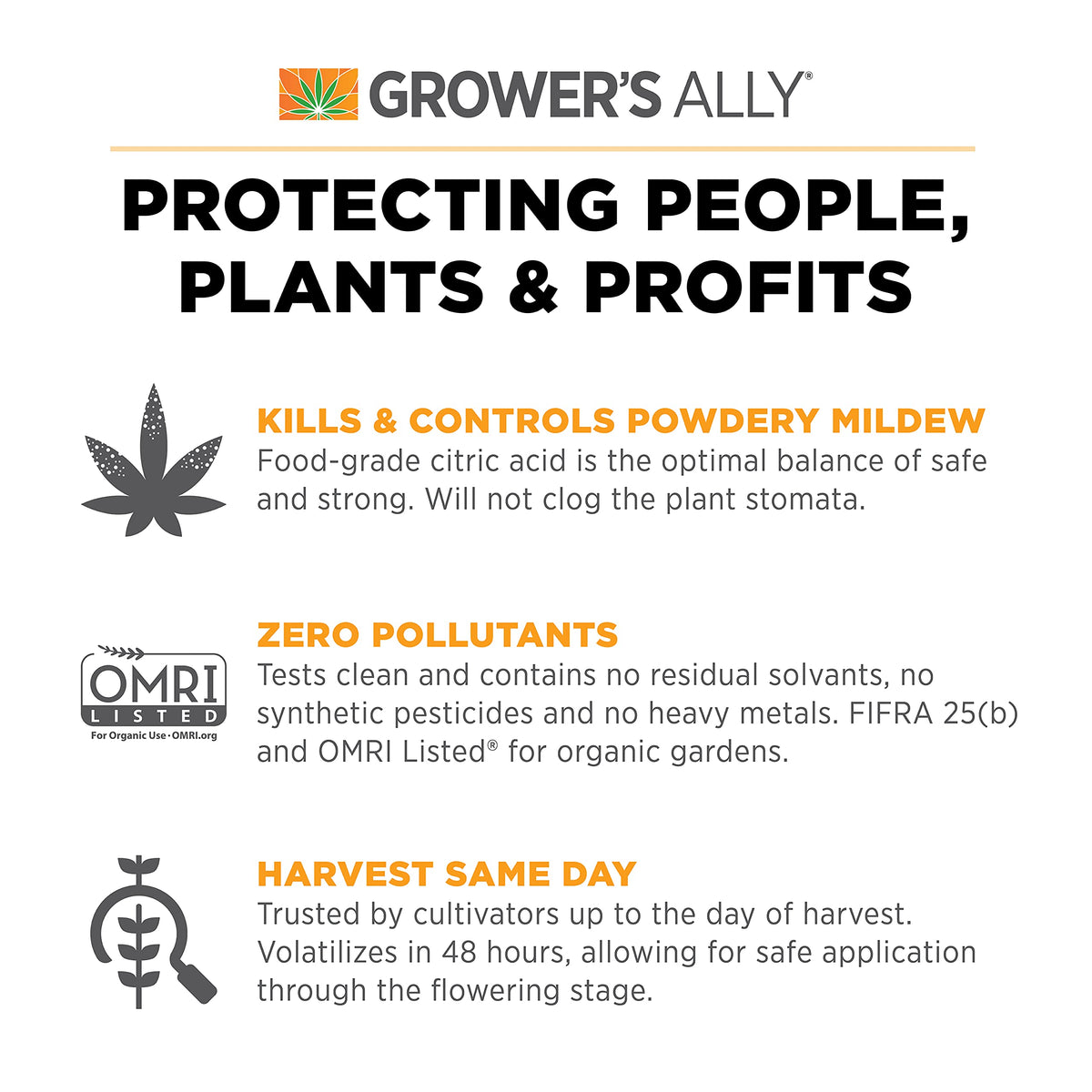 Grower's Ally use in a greenhouse setting for plant protection