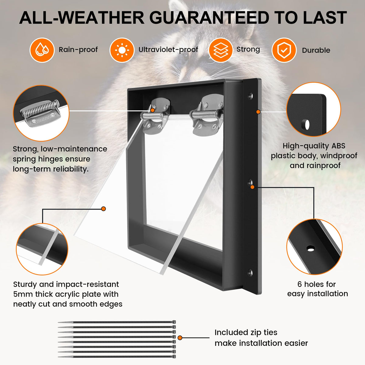 GROWLING attic-chimney installation option fits tight spaces without damage.