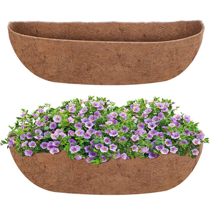 GROWNEER 2-pack trough liner fits hanging baskets for improved drainage and airflow.