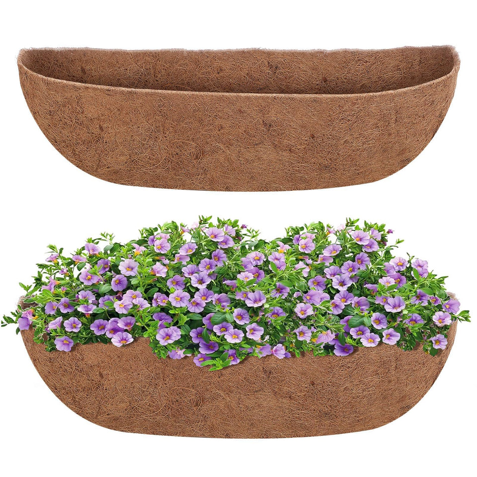 GROWNEER 2-pack trough liner fits hanging baskets for improved drainage and airflow.