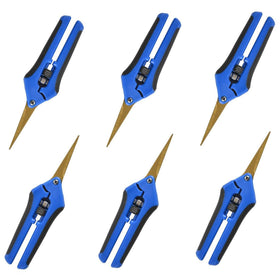 Growneer 6-pack pruning shears with curved blades for precision.