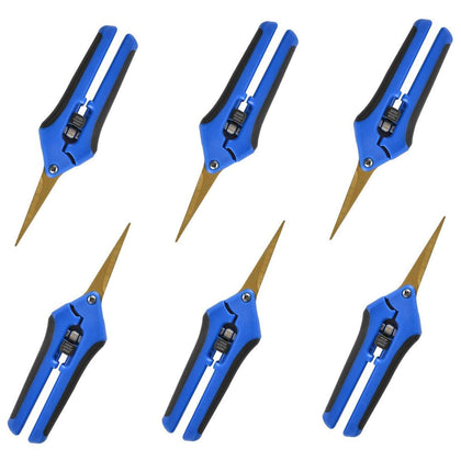 Growneer 6-pack pruning shears with curved blades for precision.