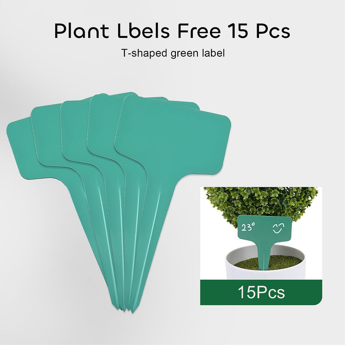 GROWNEER easy-use seed starter tray shown for quick seed setup and labeling.