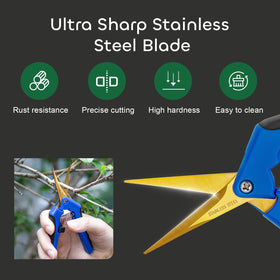 Growneer ergonomic rubber grip design reduces hand fatigue.
