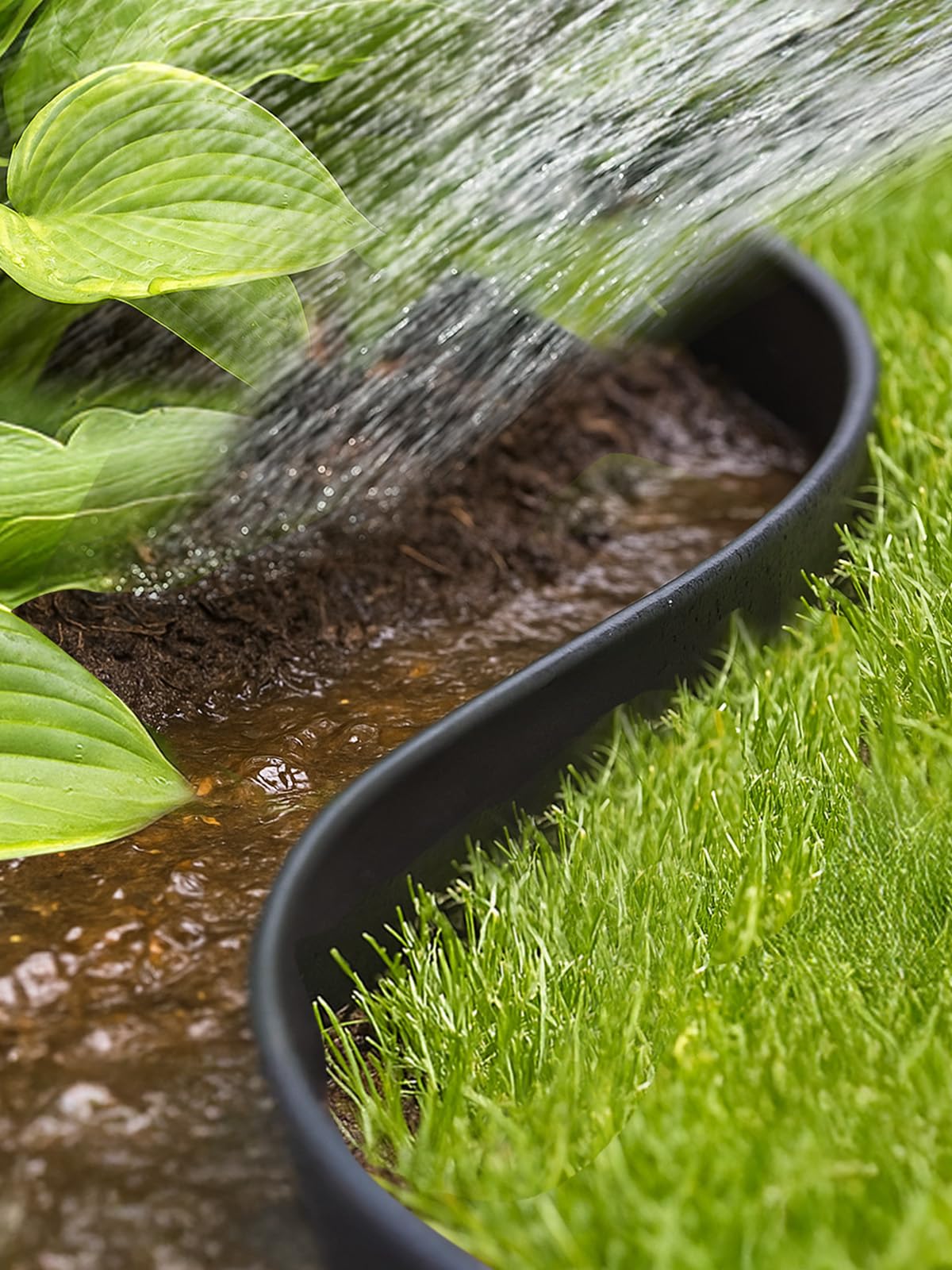 GROWNEER expandable border kit linked with additional kits for larger landscapes.
