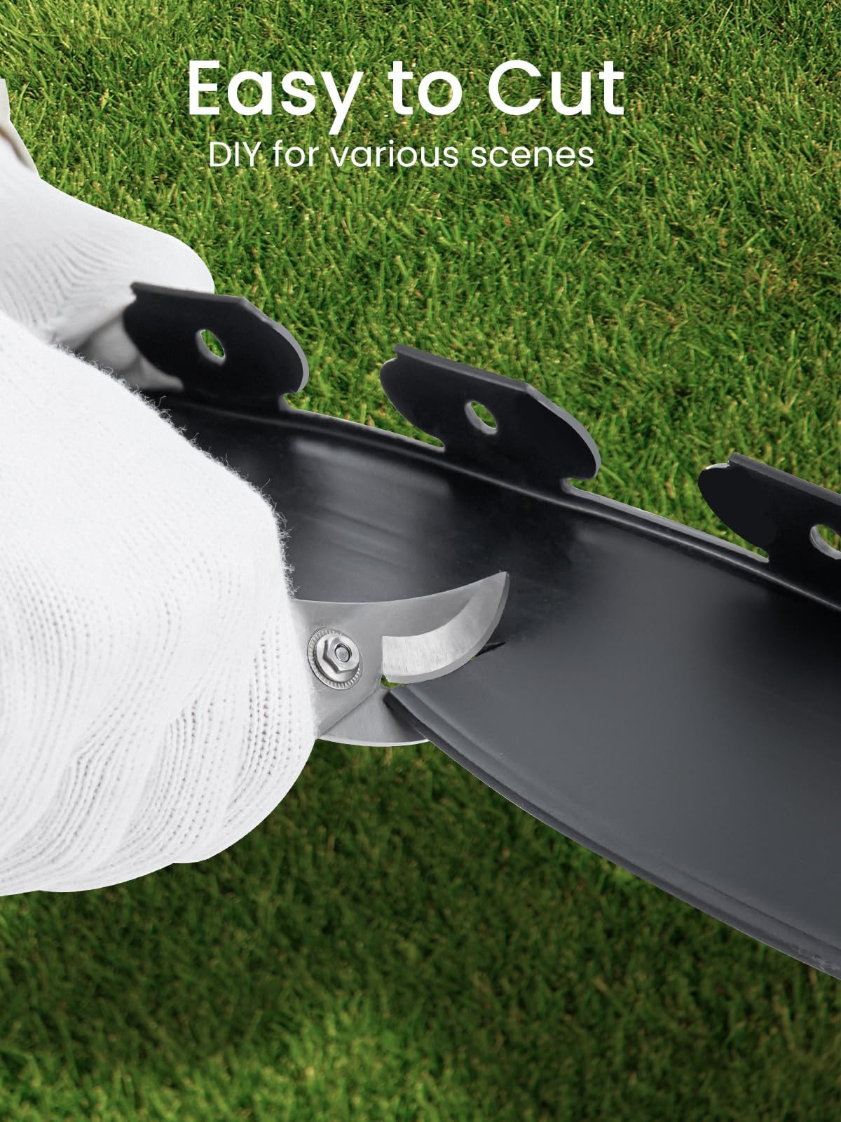 Growneer hammer driving spikes quickly for efficient installation.