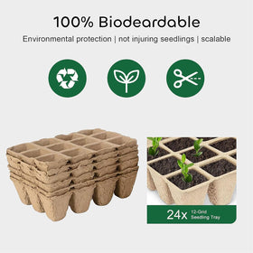 Growneer indoor garden setup with seed trays keeps seedlings neat and accessible.