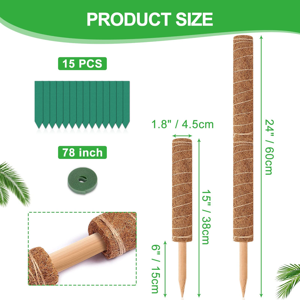GROWNEER plant labels help identify your indoor plants at a glance.