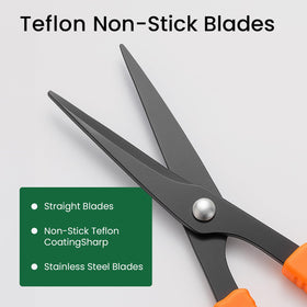 GROWNEER straight stainless steel blades provide precise cuts on small stems.