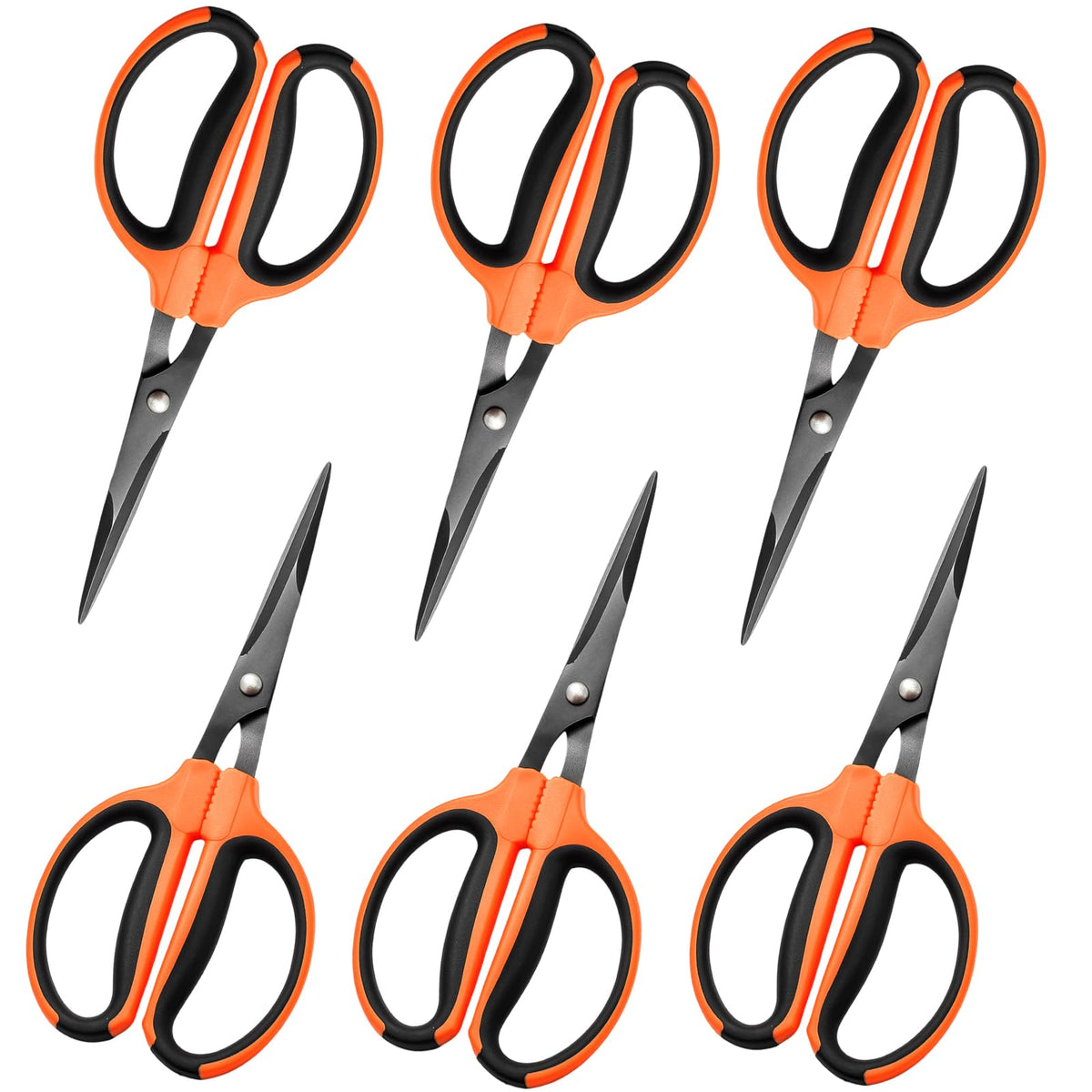 GROWNEER trimming scissors with teflon-coated blades for smooth, non-stick trimming.