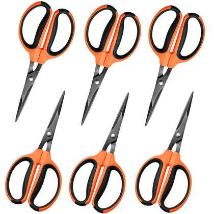 GROWNEER trimming scissors with teflon-coated blades for smooth, non-stick trimming.