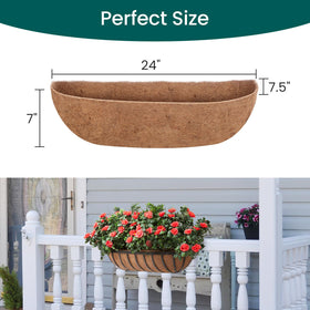 GROWNEER versatile liner works with metal or wall baskets.