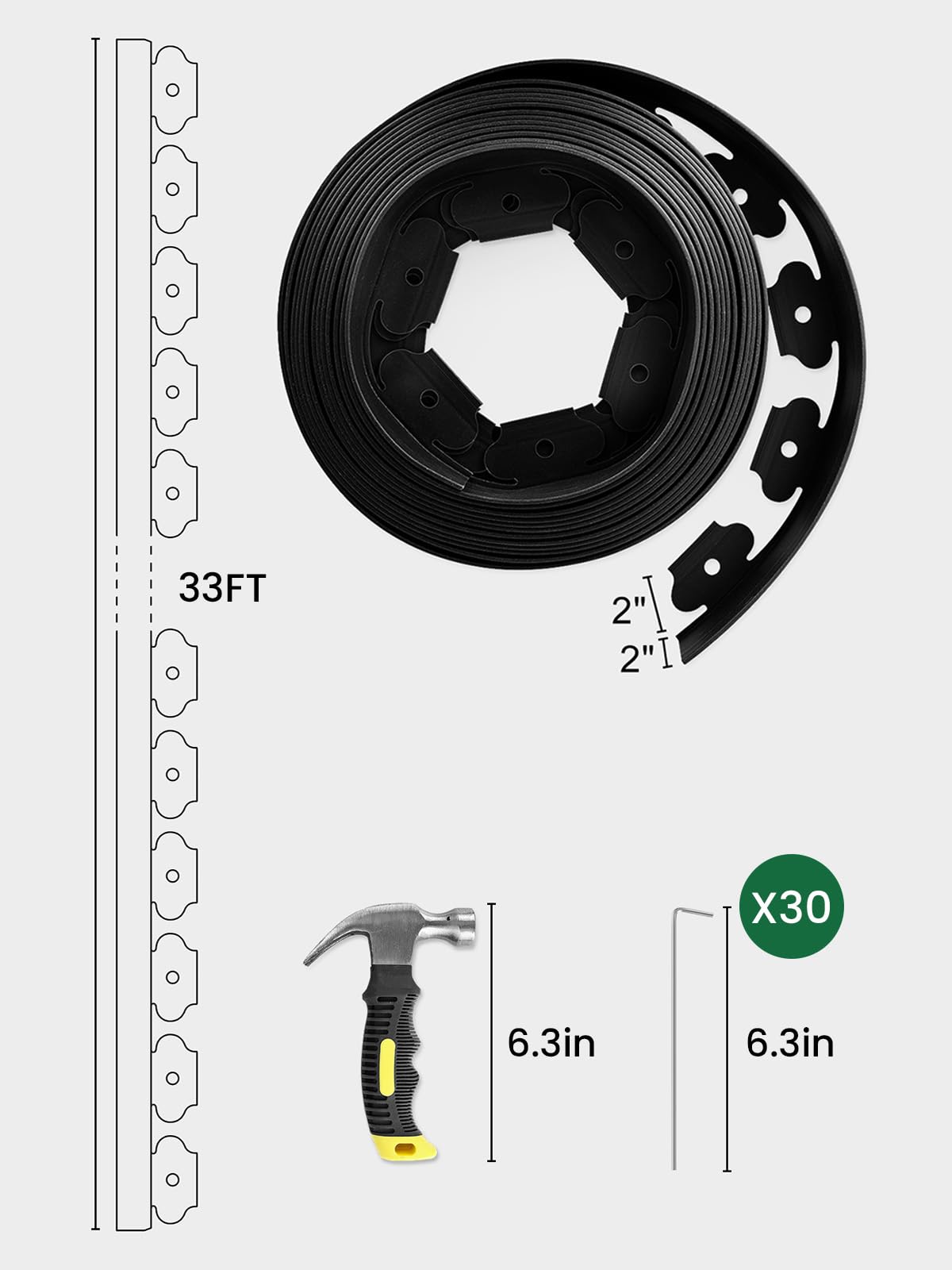 GROWNEER edging system outdoors in weather-ready setup for durable garden borders.