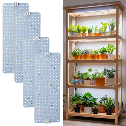 Growstar full-spectrum 768-LED panel for indoor seedlings