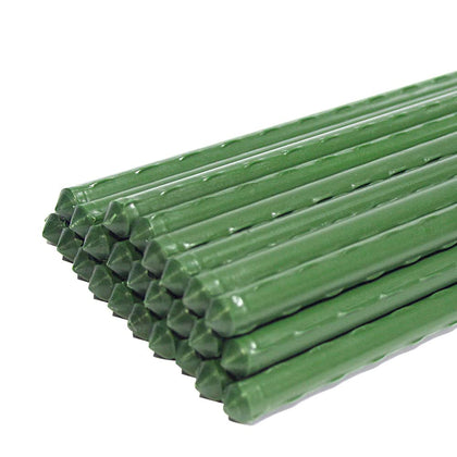 Growsun 4ft garden stake close-up, metal-coated for lasting outdoor support.