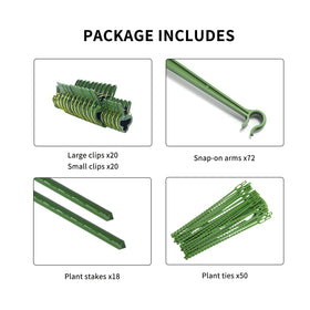 Growsun 5ft stakes with durable plastic coating
