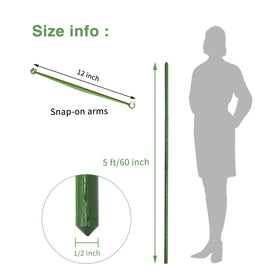 Growsun 5ft tomato cage with steel core for lasting garden strength