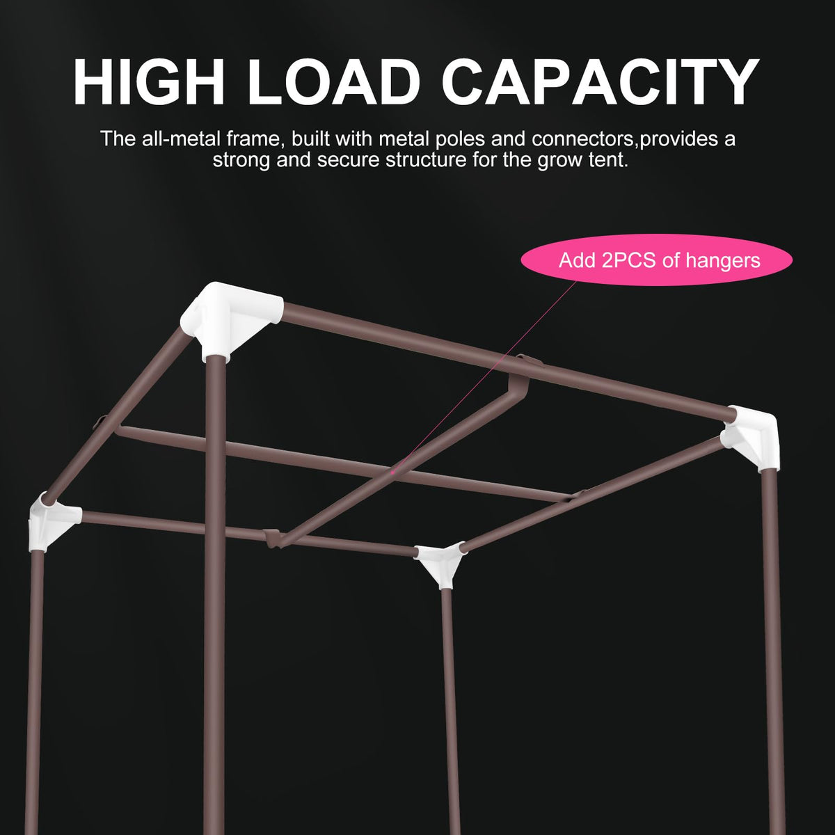 Growtent Garden ATOUR small easy assembly requires no tools for quick setup