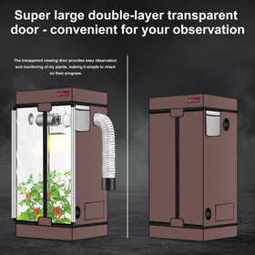 Growtent Garden ATOUR small interior reflection highlights efficient light use for healthy growth