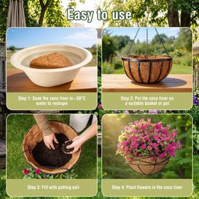Growvy coco liner for indoor use and DIY crafts.