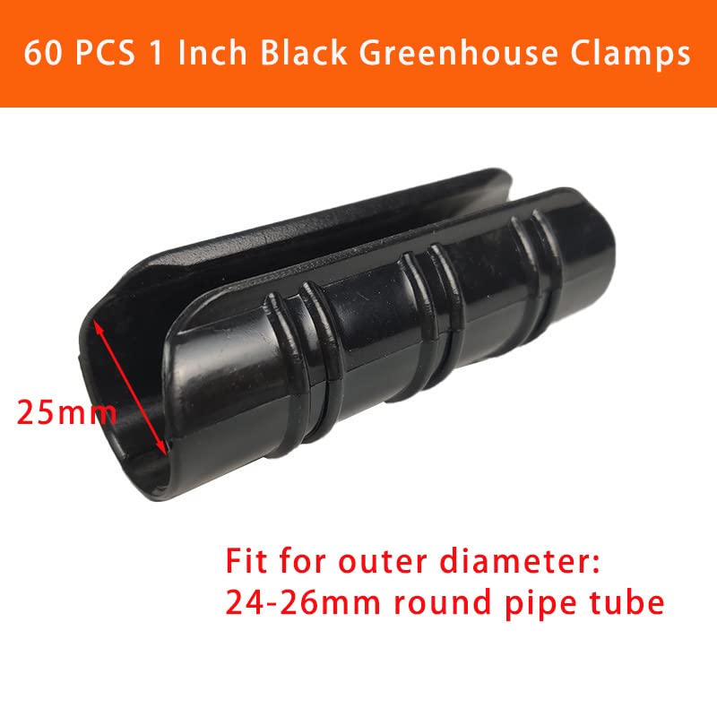 GRRONZEE 60pcs pack provides multiple clamps for quick greenhouse assembly.
