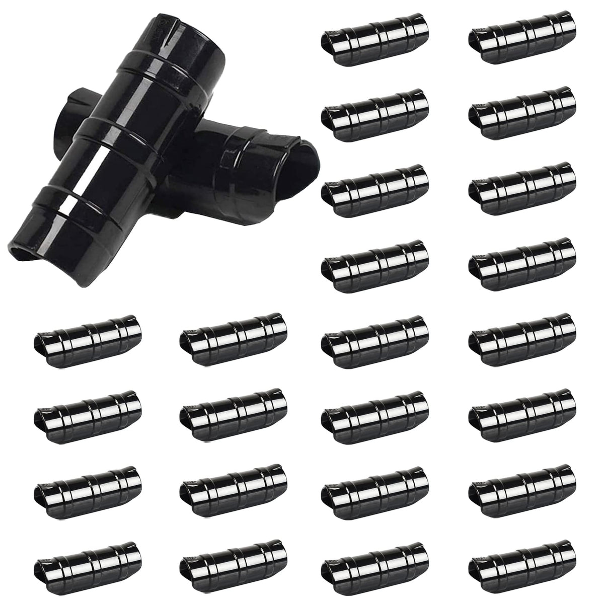 GRRONZEE greenhouse clips secure 1-1/4 inch tubing for stable film mounting.