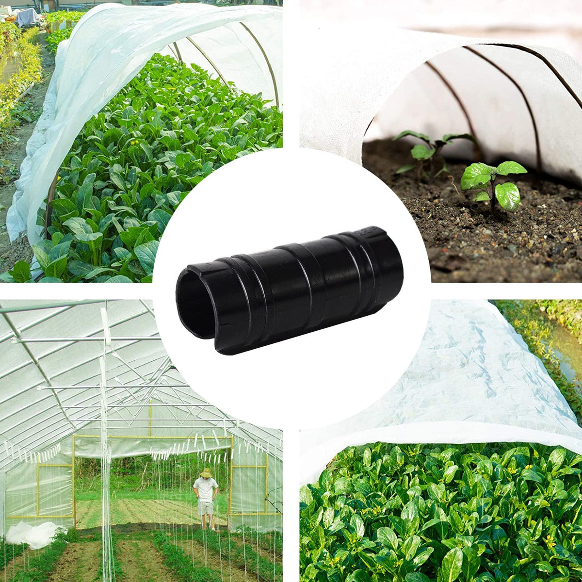 GRRONZEE PVC film clamps fit a range of greenhouse materials for durable tension.