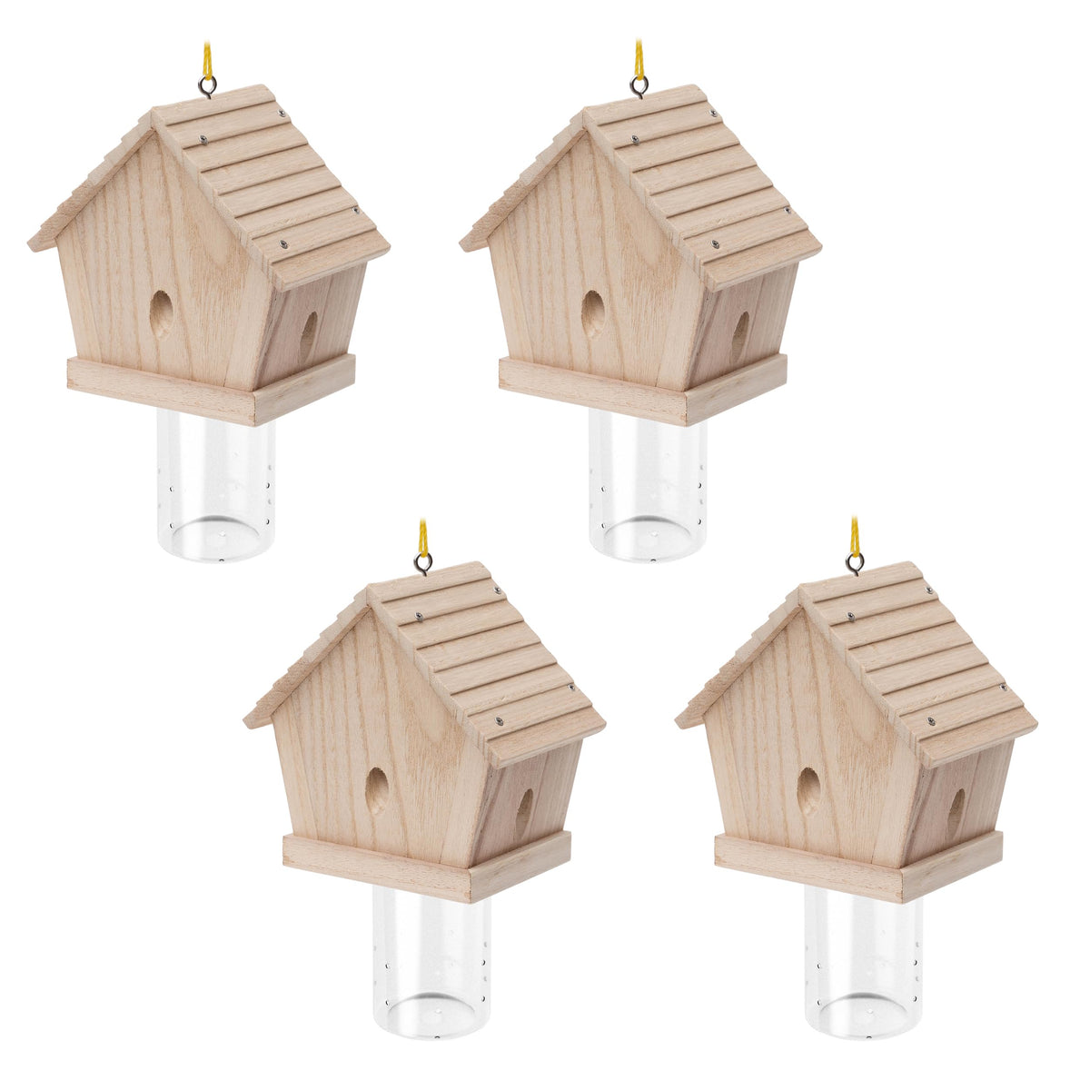 GRTRE carpenter bee trap outdoors hanging for easy placement and protection.