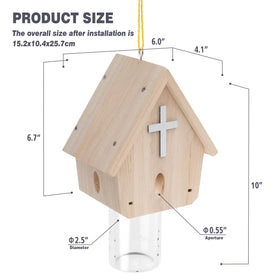 GRTRE trap installed on eaves or deck for bee protection