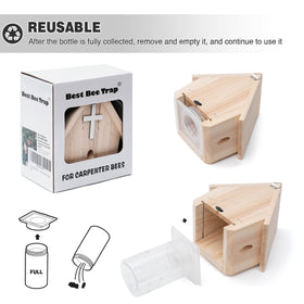 GRTRE pheromone attractant feature in outdoor bee trap