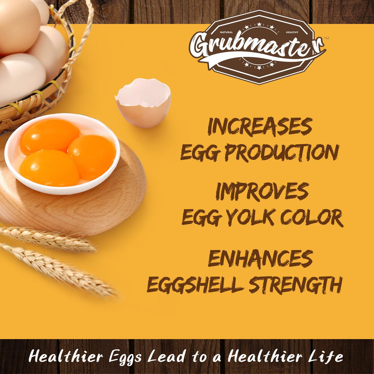 GRUBMASTER eggshells after feeding larvae show potential improvement