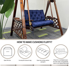 Gruywc multipurpose patio cushion fits outdoor and indoor seating.