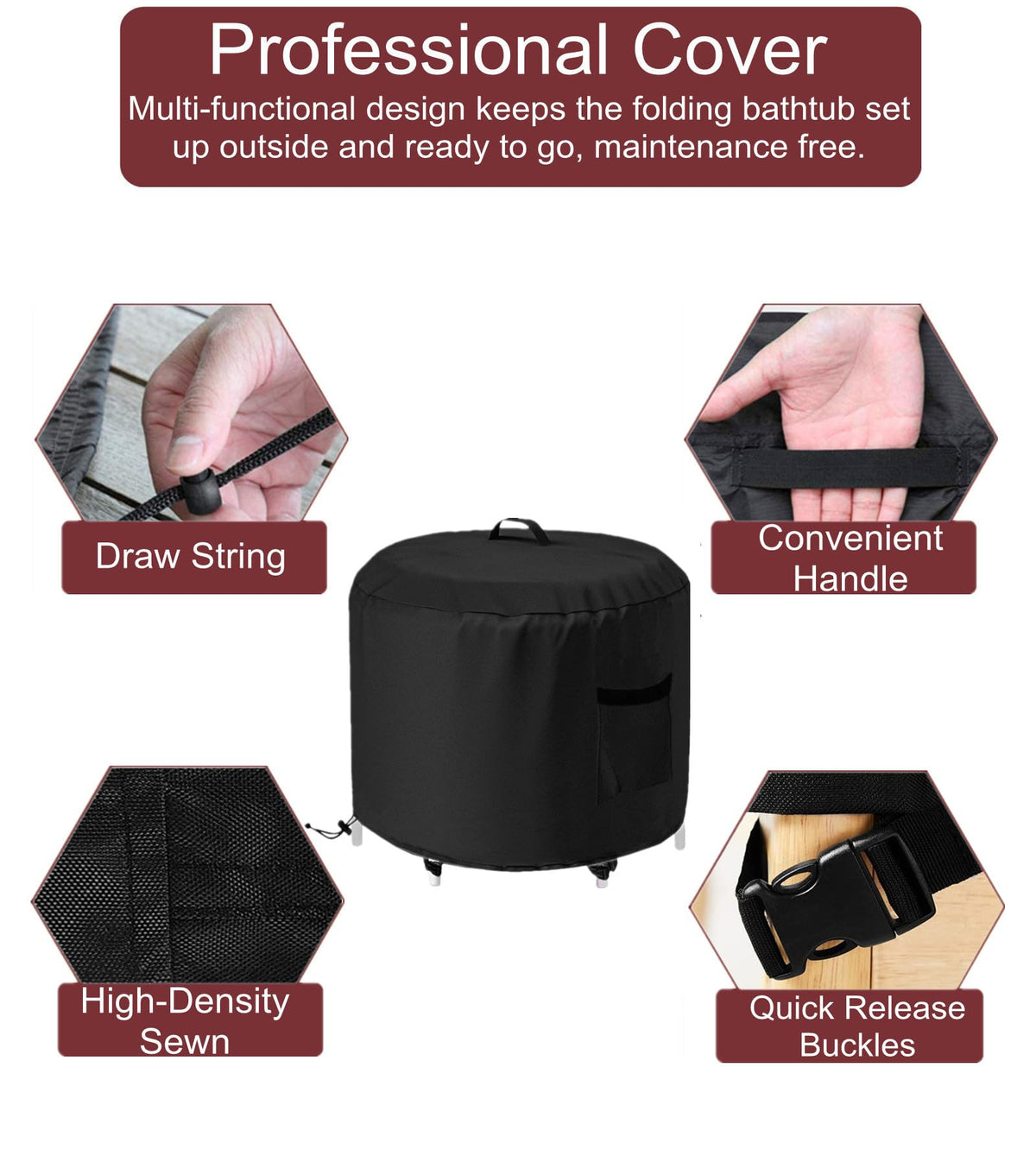 GS Alderaul easy-clean ice bath cover for quick maintenance