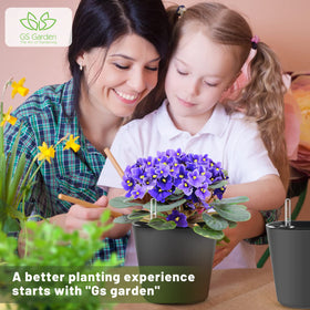 GS Garden self-watering planter 7-inch root oxygen design promotes healthy root growth.