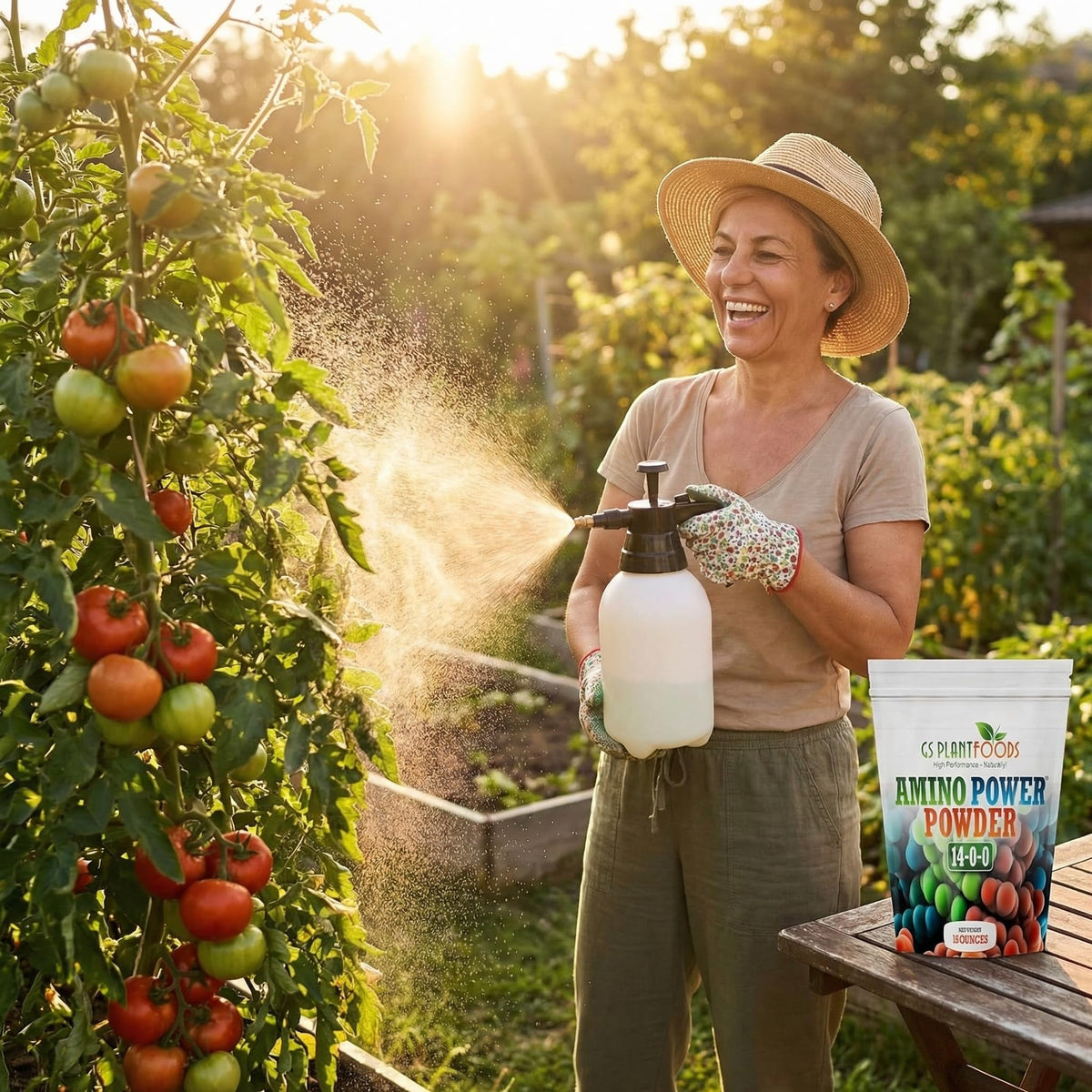 Amino Power Powder packaging highlights plant-based nitrogen source