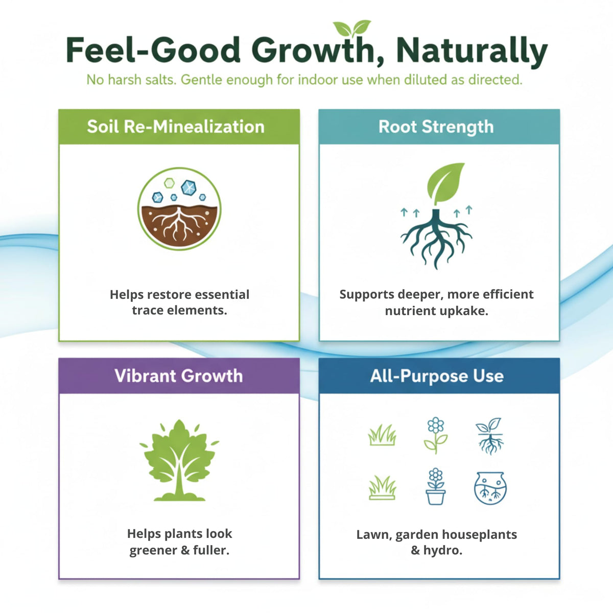 GS Plant Foods Ocean Magic sea minerals applied to garden vegetables.