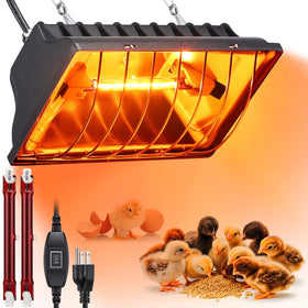 GSDOTZAP 250W chicken brooder heater delivers consistent warmth for chicks
